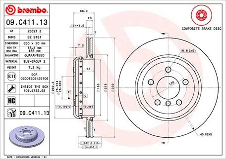 Magneti Marelli 360406131504 - Kočioni disk www.molydon.hr