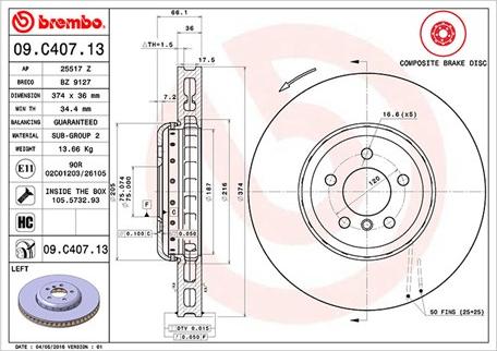 Magneti Marelli 360406131104 - Kočioni disk www.molydon.hr