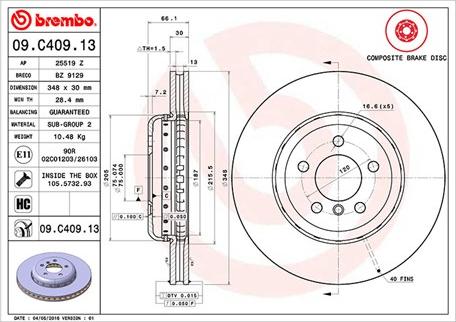 Magneti Marelli 360406131304 - Kočioni disk www.molydon.hr