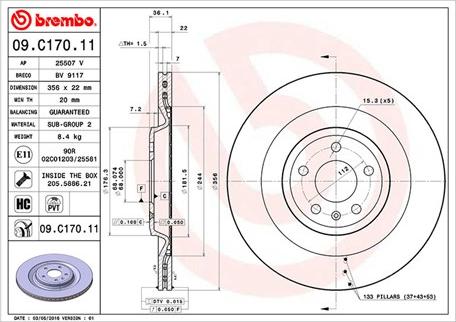 Magneti Marelli 360406132401 - Kočioni disk www.molydon.hr