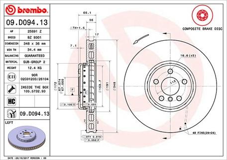 Magneti Marelli 360406132504 - Kočioni disk www.molydon.hr