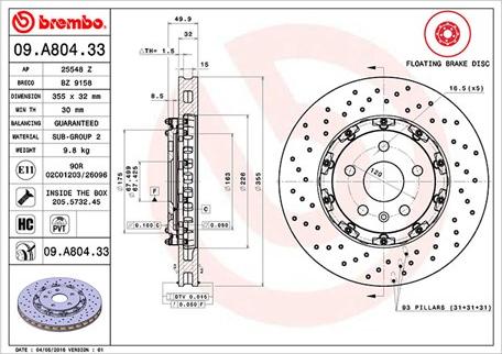 Magneti Marelli 360406129503 - Kočioni disk www.molydon.hr