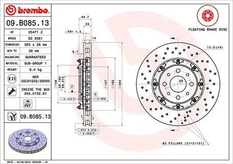 Magneti Marelli 360406129603 - Kočioni disk www.molydon.hr