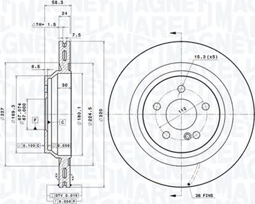 Magneti Marelli 360406125801 - Kočioni disk www.molydon.hr