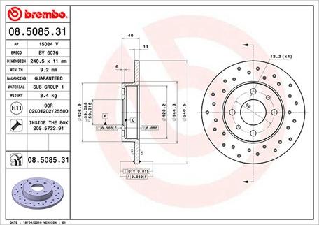 Magneti Marelli 360406126801 - Kočioni disk www.molydon.hr