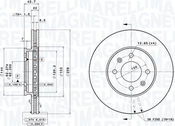 Magneti Marelli 360406126701 - Kočioni disk www.molydon.hr