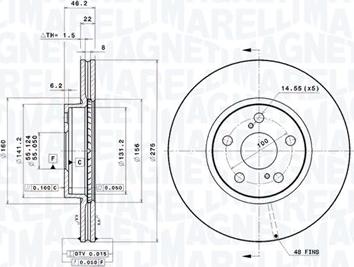 Magneti Marelli 360406120401 - Kočioni disk www.molydon.hr