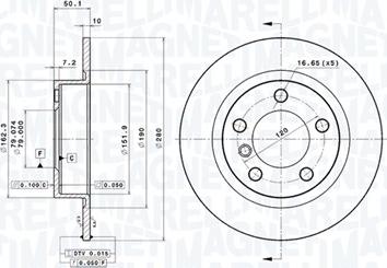 Magneti Marelli 360406121401 - Kočioni disk www.molydon.hr