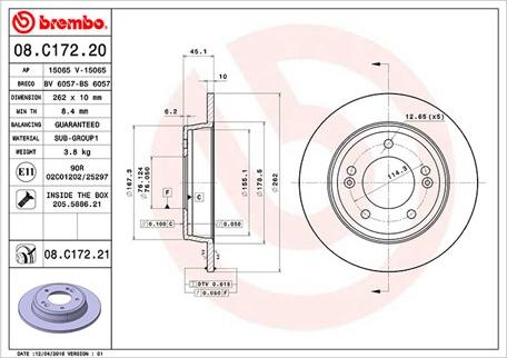 Magneti Marelli 360406121600 - Kočioni disk www.molydon.hr