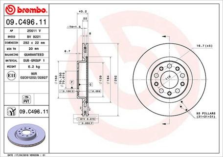 Magneti Marelli 360406127701 - Kočioni disk www.molydon.hr