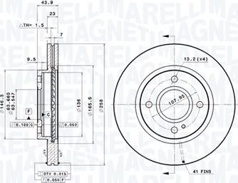 Magneti Marelli 360406210901 - Kočioni disk www.molydon.hr