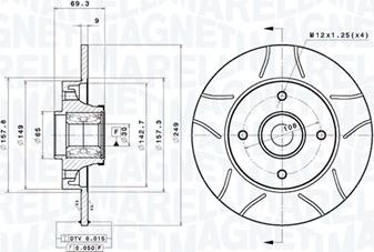 Magneti Marelli 360406210405 - Kočioni disk www.molydon.hr