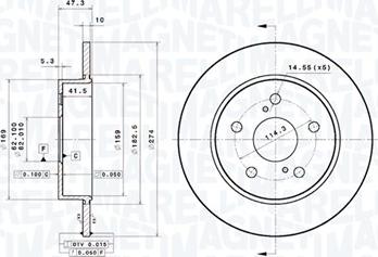 Magneti Marelli 360406210501 - Kočioni disk www.molydon.hr