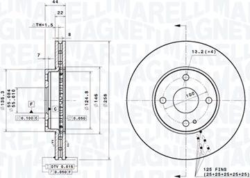 Magneti Marelli 360406212301 - Kočioni disk www.molydon.hr