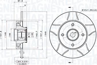 Magneti Marelli 360406221105 - Kočioni disk www.molydon.hr