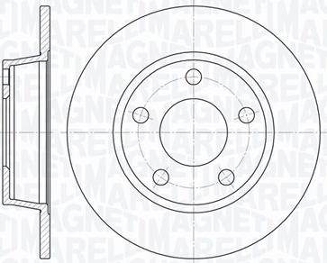 Magneti Marelli 361302040281 - Kočioni disk www.molydon.hr