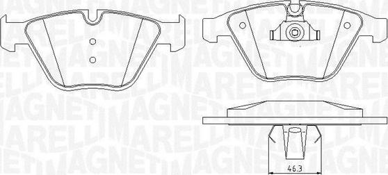 Magneti Marelli 363916060581 - Komplet Pločica, disk-kočnica www.molydon.hr