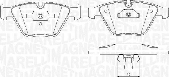 Magneti Marelli 363916060583 - Komplet Pločica, disk-kočnica www.molydon.hr