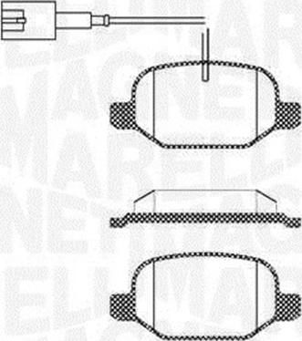 Magneti Marelli 363916060687 - Komplet Pločica, disk-kočnica www.molydon.hr