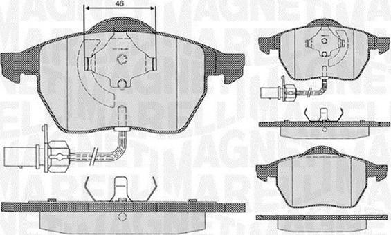 Magneti Marelli 363916060143 - Komplet Pločica, disk-kočnica www.molydon.hr