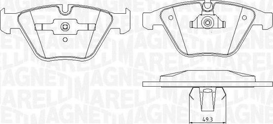 Magneti Marelli 363916060151 - Komplet Pločica, disk-kočnica www.molydon.hr