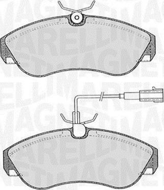 Magneti Marelli 363916060185 - Komplet Pločica, disk-kočnica www.molydon.hr