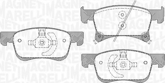 Magneti Marelli 363916060814 - Komplet Pločica, disk-kočnica www.molydon.hr