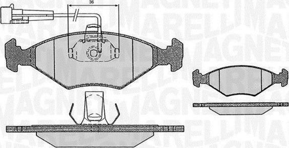 Magneti Marelli 363916060234 - Komplet Pločica, disk-kočnica www.molydon.hr