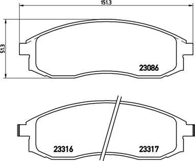 Japanparts JPA192AF - Komplet Pločica, disk-kočnica www.molydon.hr