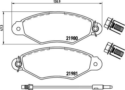 Magneti Marelli 363700456038 - Komplet Pločica, disk-kočnica www.molydon.hr