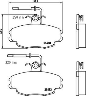 Magneti Marelli 363700461043 - Komplet Pločica, disk-kočnica www.molydon.hr