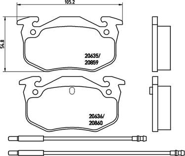 Magneti Marelli 363700461029 - Komplet Pločica, disk-kočnica www.molydon.hr