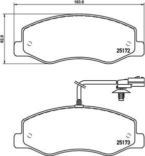 Magneti Marelli 363700468061 - Komplet Pločica, disk-kočnica www.molydon.hr