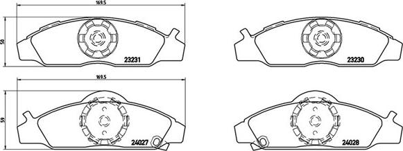 Magneti Marelli 363700415008 - Komplet Pločica, disk-kočnica www.molydon.hr