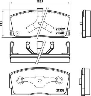 Unipart GBP898 - Komplet Pločica, disk-kočnica www.molydon.hr