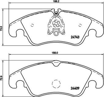 Magneti Marelli 363700485098 - Komplet Pločica, disk-kočnica www.molydon.hr