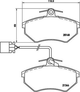 Magneti Marelli 363700485034 - Komplet Pločica, disk-kočnica www.molydon.hr