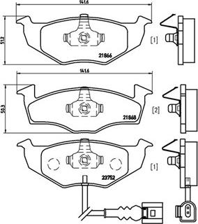 Magneti Marelli 363700485071 - Komplet Pločica, disk-kočnica www.molydon.hr