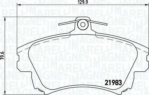 Magneti Marelli 363700486017 - Komplet Pločica, disk-kočnica www.molydon.hr