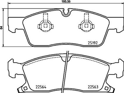 Magneti Marelli 363700437022 - Komplet Pločica, disk-kočnica www.molydon.hr