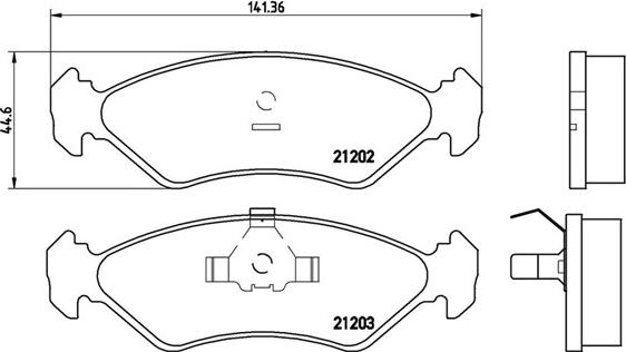 Magneti Marelli 363700424028 - Komplet Pločica, disk-kočnica www.molydon.hr