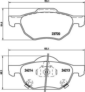 Magneti Marelli 363700428036 - Komplet Pločica, disk-kočnica www.molydon.hr