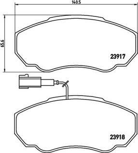 Magneti Marelli 363700423091 - Komplet Pločica, disk-kočnica www.molydon.hr