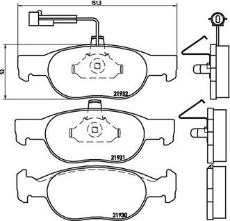 Magneti Marelli 363700423057 - Komplet Pločica, disk-kočnica www.molydon.hr