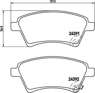 Magneti Marelli 363700423105 - Komplet Pločica, disk-kočnica www.molydon.hr