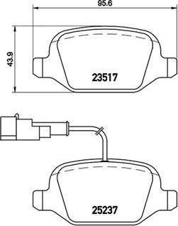 Magneti Marelli 363700423131 - Komplet Pločica, disk-kočnica www.molydon.hr