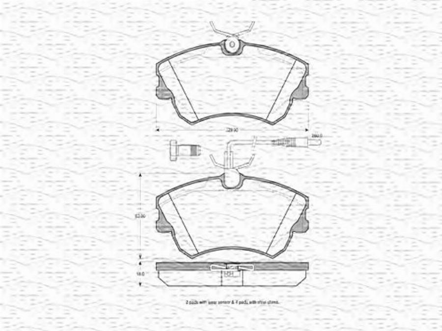 Magneti Marelli 363702160459 - Komplet Pločica, disk-kočnica www.molydon.hr