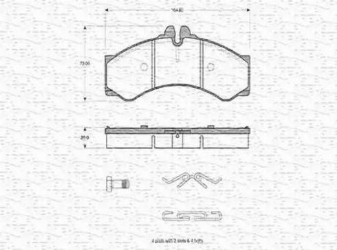 Magneti Marelli 363702160646 - Komplet Pločica, disk-kočnica www.molydon.hr