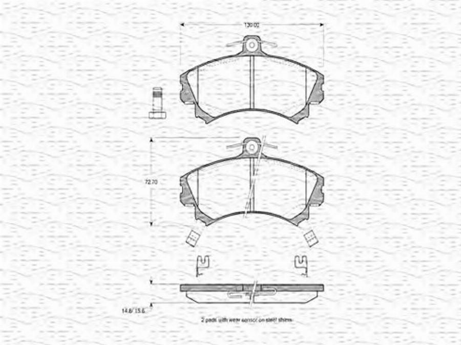 Magneti Marelli 363702160625 - Komplet Pločica, disk-kočnica www.molydon.hr