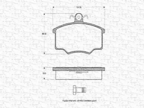 Magneti Marelli 363702160123 - Komplet Pločica, disk-kočnica www.molydon.hr